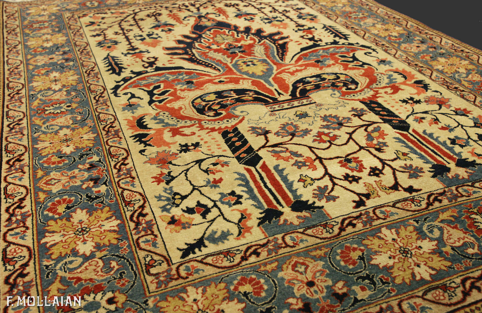 Tappeto Persiano Semi Antico Kashan Dabir n°:21966182